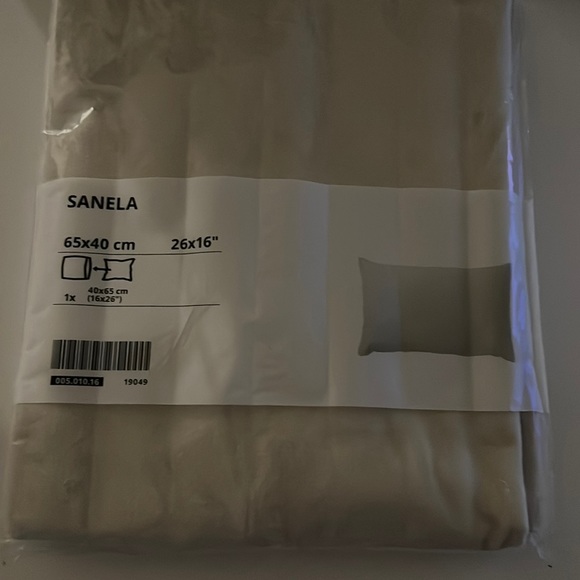 IKEA Accents Ikea Sanela Pillow Sham Light Beige Velvet 26x6 Poshmark